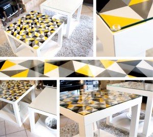 Table basse lack customisée et revisitée