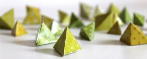 pyramide en origami